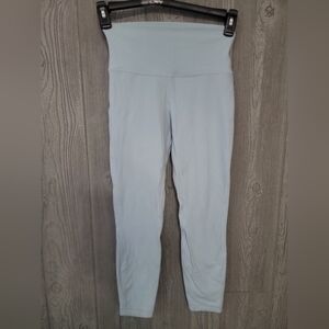 Lululemon Athletica High Rise Leggings In The Color Ocean Air